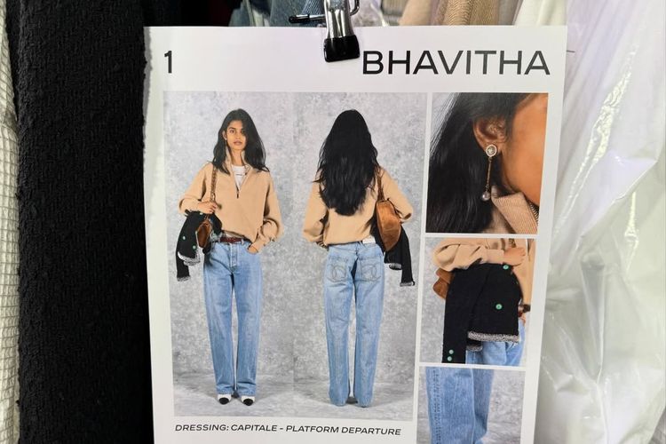 Tangakapan layar akun Instagram Bhavitha Mandava @bhavithamandava. Bhavitha Mandava mencuri perhatian di Met Gala 2026 setelah tampil dengan busana Chanel mirip jeans yang ternyata terinspirasi dari momen penting dalam kariernya.