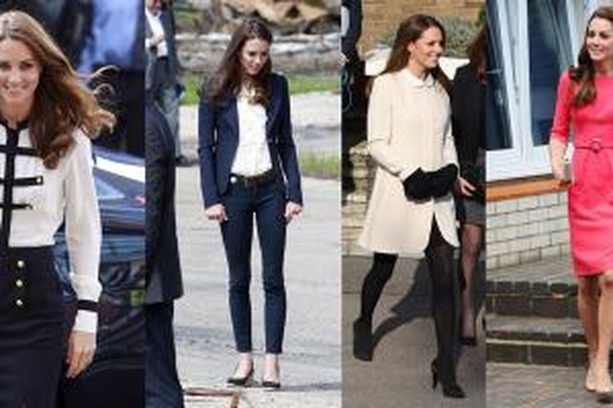 Beberapa gaya berbusana Kate Middleton yang rapi, sopan, elegan, sekaligus profesional dapat menjadi inspirasi tampilan bekerja.