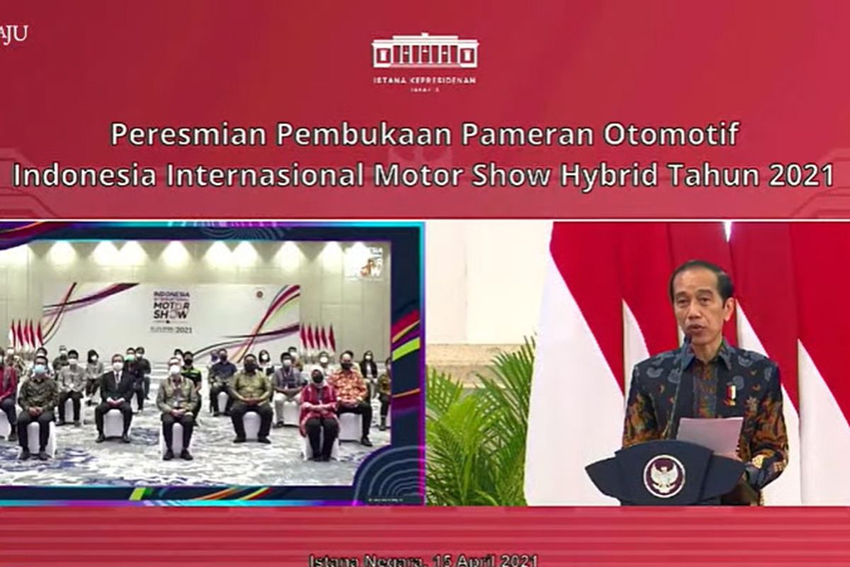 Presiden Jokowi Resmikan IIMS Hybrid2021