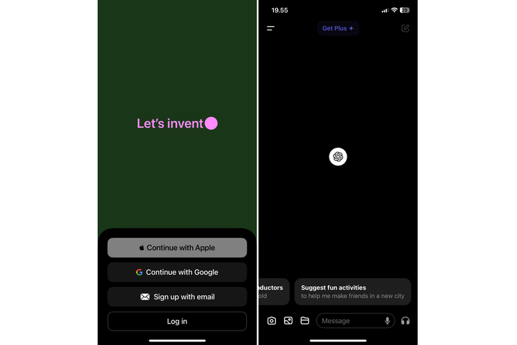 Ilustrasi cara mengakses chatgpt di iPhone