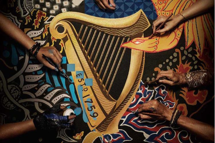 Motif-motif yang diterapkan untuk kemasan Guinness edisi terbatas