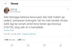 Viral Unggahan soal Tanda-tanda Stroke Dikira Kesurupan, Ini Penjelasan Dokter...