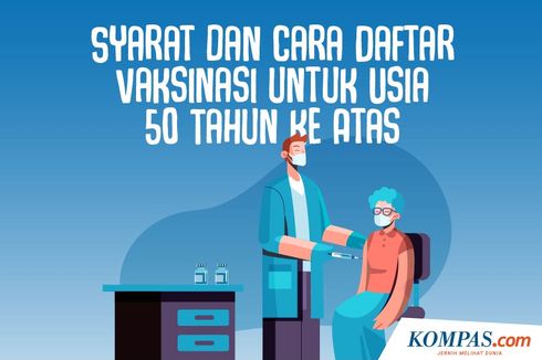 INFOGRAFIK: Syarat dan Cara Daftar Vaksinasi untuk Usia 50 Tahun ke Atas