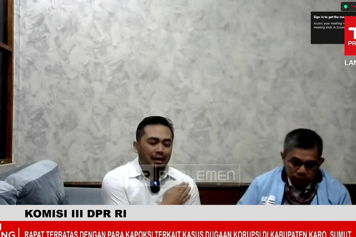 DPR Ajukan Penangguhan Penahanan Amsal Sitepu, Komisi III Jadi Penjamin