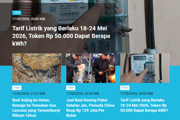 [POPULER TREN] Tarif Listrik 18-24 Mei | Respons BJ Habibi Kala Rupiah Anjlok