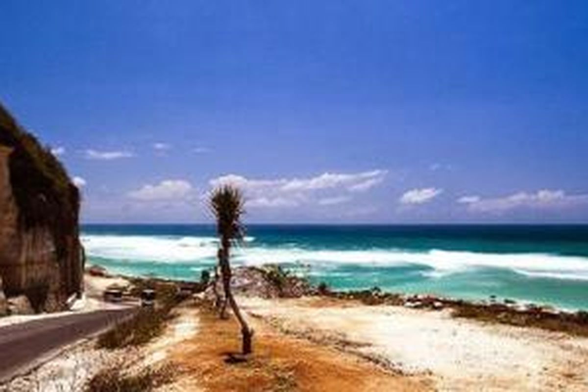 Pantai Pandawa di Kecamatan Kuta Selatan, Kabupaten Badung, Bali.