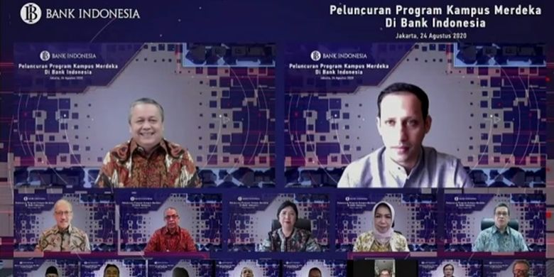 Bank Indonesia (BI) mendukung kebijakan Merdeka Belajar Kementerian Pendidikan dan Kebudayaan (Kemendikbud) melalui program Kampus Merdeka bidang kebanksentralan.