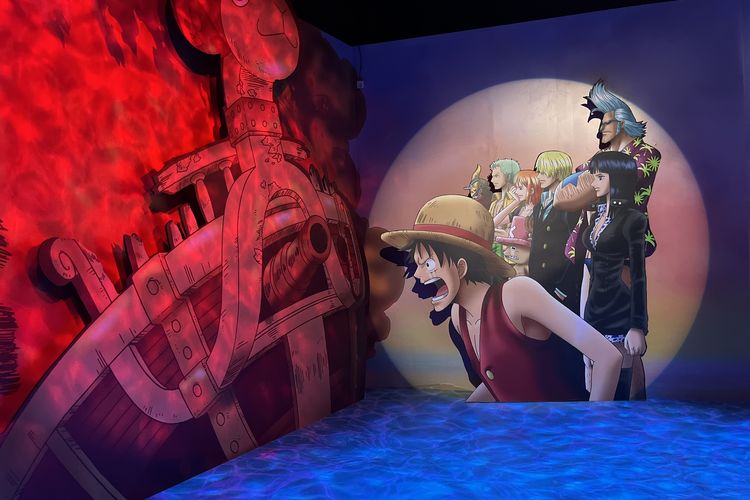 Pameran One Piece di Mall Of Indonesia, Jakarta Utara, Selasa (7/11/2023).