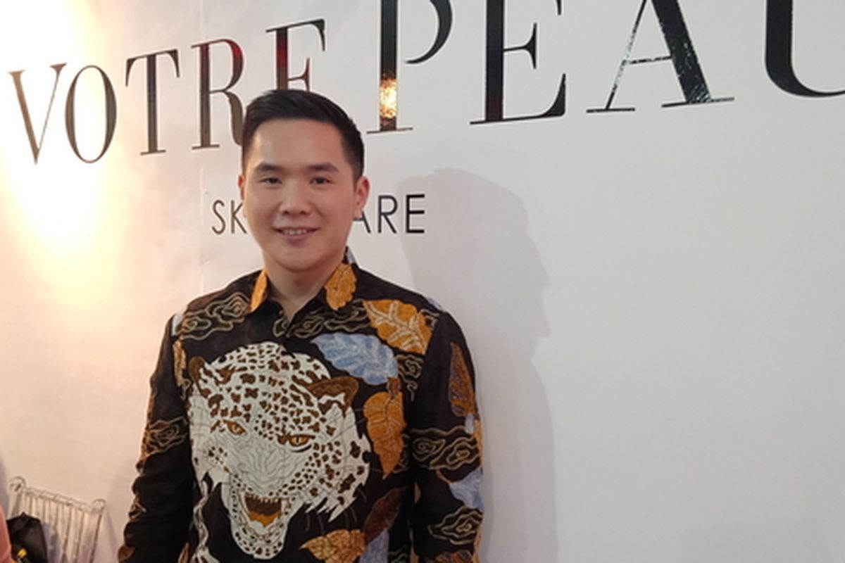 Founder Votre Peau, dr. Ricky Fernando Maharis ketika ditemui di event Jakarta X Beauty, Juli 2019.