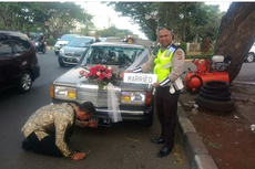 Cerita di Balik Foto Viral Mobil Pengantin Berpelat 