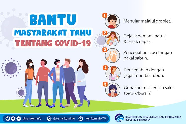 Salah satu konten COVID-19 yang dibuat Kementerian Komunikasi dan Informatika Republik Indonesia (Kominfo RI)