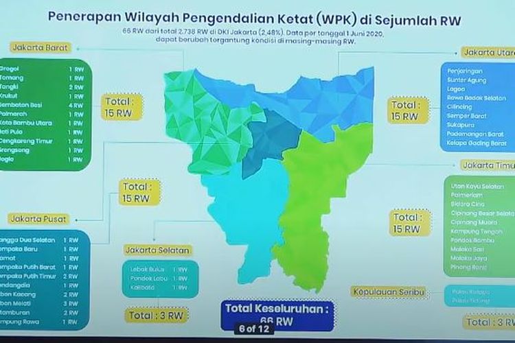 Paparan Gubernur DKI Jakarta Anies Baswedan, soal 66 RW di Jakarta yang masih masuk dalam zona merah pada Kamis (4/6/2020).