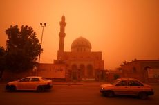 Langit Berubah Menjadi Oranye di Irak Setelah Badai Debu Besar Menerjang Seluruh Negeri