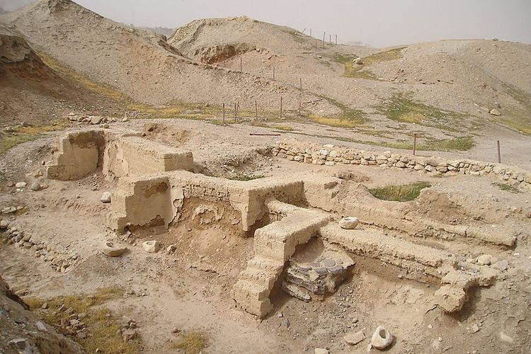 Penggalian di Tell es-Sultan di Jericho, Tepi Barat, Palestina.