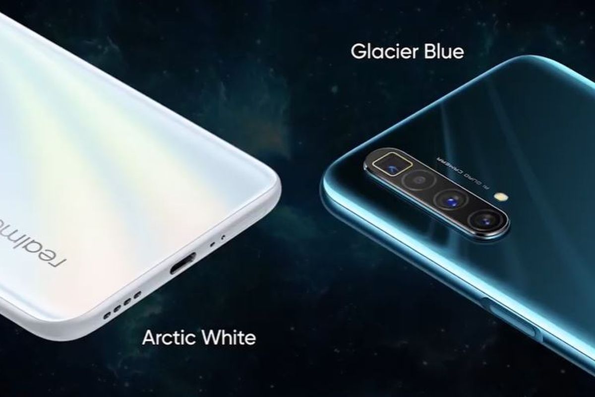 Realme X3 SuperZoom varianw arna Arctic White dan Glacier Blue.