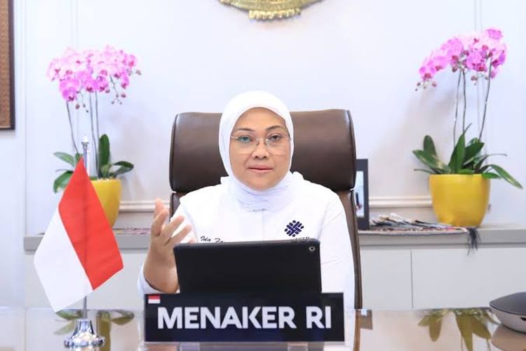 Menteri Ketenagakerjaan (Menaker) Ida Fauziyah dalam sebuah kesempatan.
