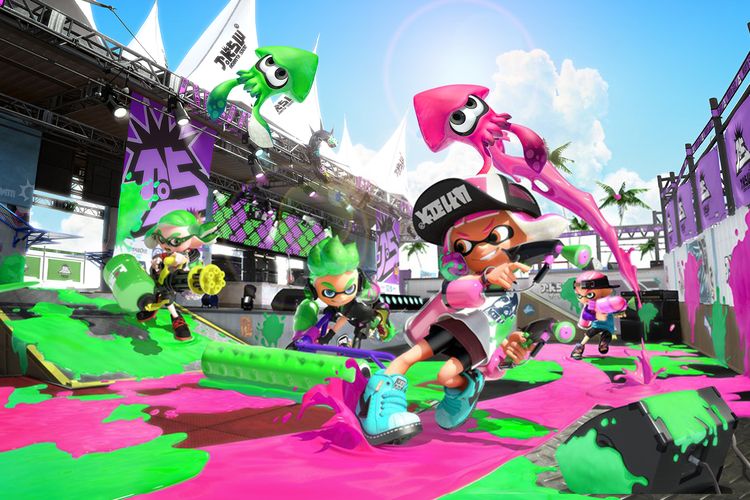 Ilustrasi game Splatoon 2.