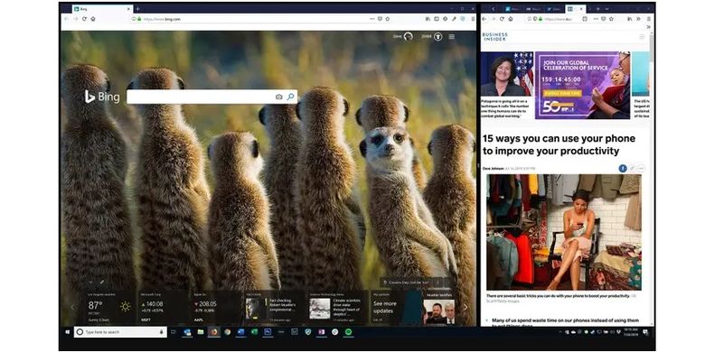 Cara melakukan split screen di Windows 10