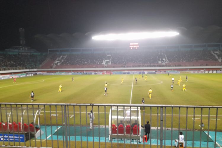 Laga PSS Sleman vs Barito Putera pada pekan keempat Liga 1 2022-2023 di Stadion Maguwoharjo, Sleman, Sabtu (13/8/2022) malam WIB.