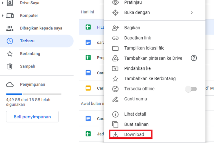 Cara Mengubah Google Sheets ke Microsoft Excel