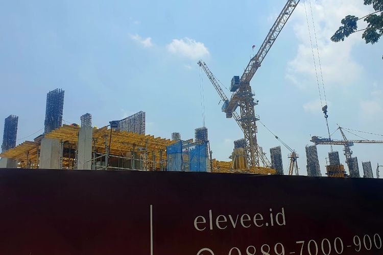 Konstruksi fisik Elevee Condominium telah mencapai lantai 9 dengan kecepatan pekerjaan satu lantai per 10 hari.