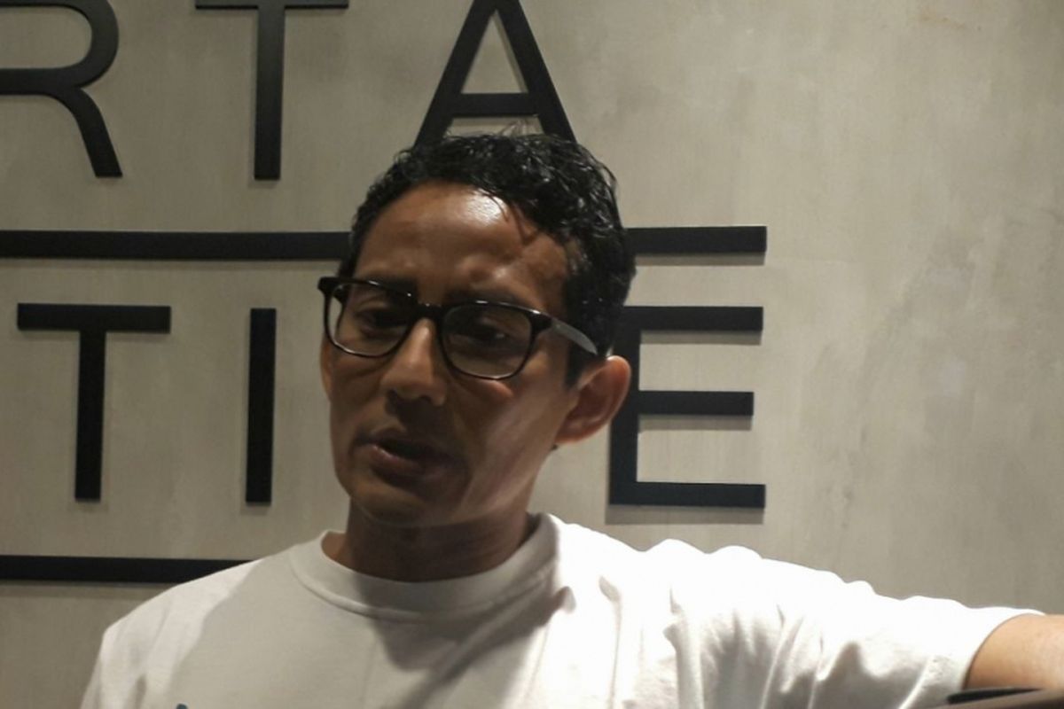 Wakil Gubernur DKI Jakarta Sandiaga Uno di Jakarta Creative Hub, Jakarta Pusat, Sabtu (25/11/2017).