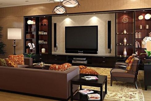 Begini Dekorasi Sofa Cokelat dalam Ruangan