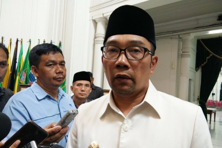 Gubernur Jabar Ridwan Kamil saat ditemui di Gedung Sate, Jalan Diponegoro, Rabu (3/10/2018).