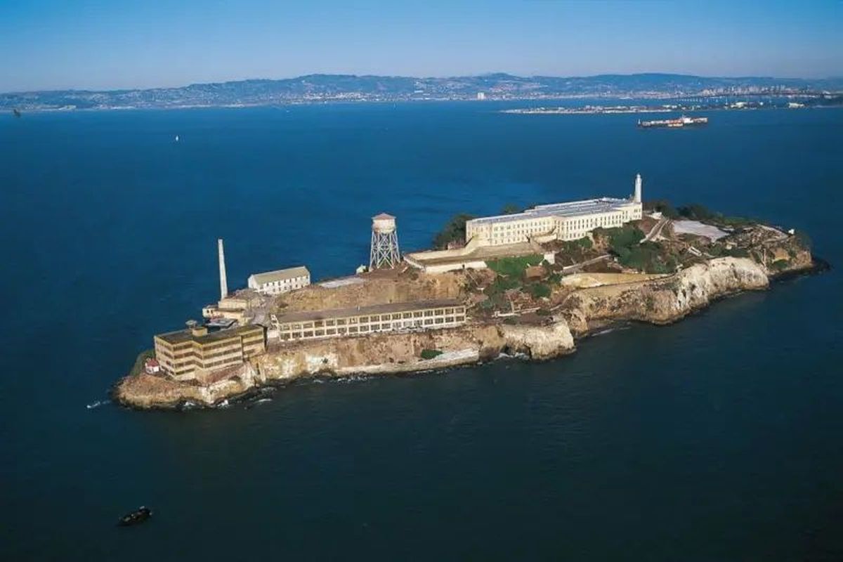 Penjara Alcatraz di San Francisco, California, Amerika Serikat.