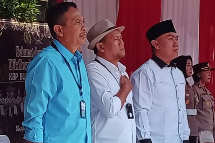 Sejumlah 3 calon wali kota Malang beserta calon wali kota atau perwakilannya ikut deklarasi damai Pilkada 2024 dan doa bersama lintas agama di Mapolresta Malang Kota, Rabu (25/9/2024).