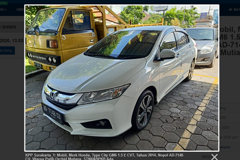 Lelang Mobil Ditjen Pajak, Honda City sampai Mercedes-Benz Limit Rp 100 Jutaan