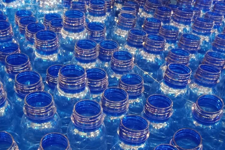 A file photo of bottled drinking water from Aqua. 