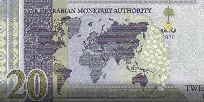 Mata uang Arab Saudi 20 riyal