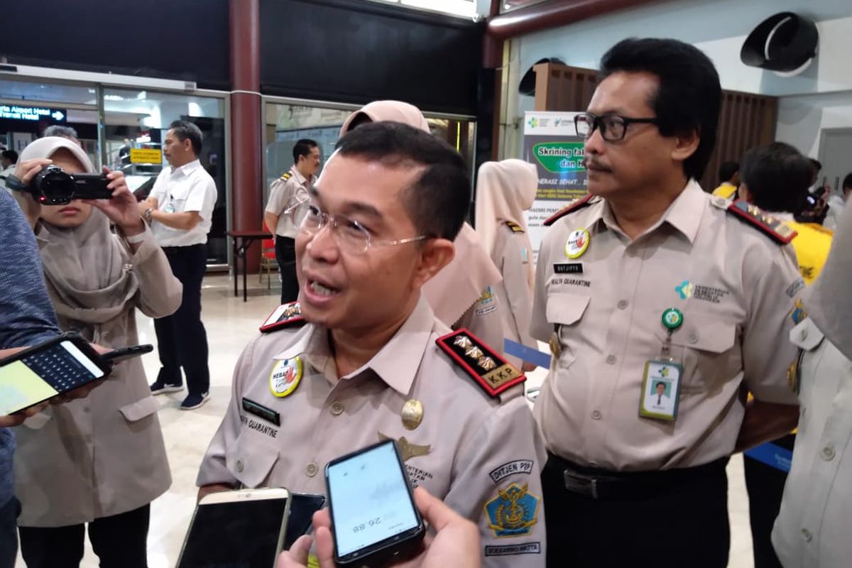 Kepala KKP Bandara Soekarno-Hatta, Anas Maaruf saat ditemui di Bandara Soekarno-Hatta Kota Tangerang, Selasa (10/12/2019)