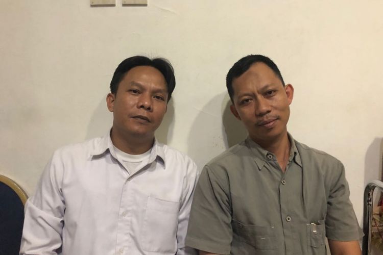 Agus Rois (kiri) dan Thomas (kanan), PHL yang biasa membuatkan kopi atau teh untuk gubernur dan wakil gubernur DKI Jakarta. 