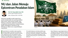 Nasaruddin Umar:Muktamar NU Ke-35 Jadi Momentum Menuju Peradaban Islam