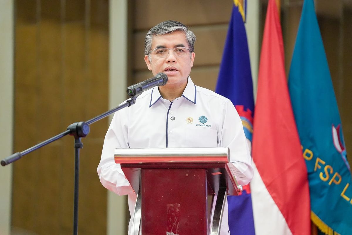 Menteri Ketenagakerjaan Yassierli menjelaskan program pemerintah dalam menyukseskan penciptaan lapangan kerja