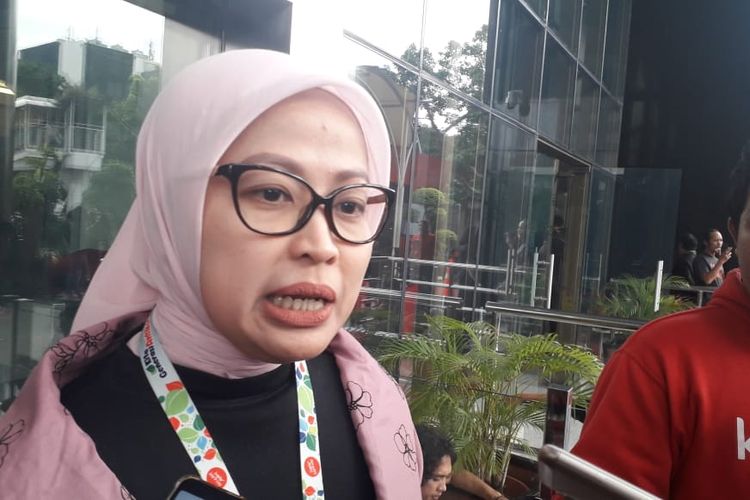Plt Juru Bicara KPK Ipi Maryati memberi keterangan pada wartawan di Gedung Merah Putih KPK, Kamis (9/1/2020).