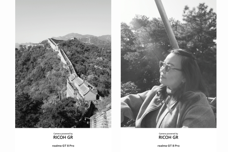 Hasil foto menggunakan kamera ponsel Realme GT 8 Pro dengan tone warna BW Monotone.