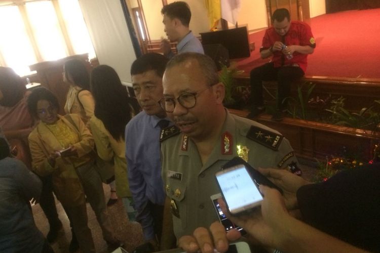 Kepala Divisi Humas Mabes Polri, Irjen (Pol)Setyo Wasisto saat ditemui di Universitas Borobudur, Jakarta Timur, Kamis (18/10/2018).