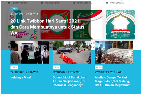 [POPULER TREN] Link Twibbon Hari Santri 2021 | Jadwal Denmark Open