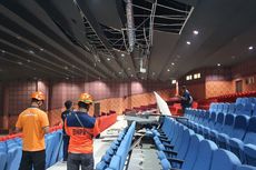 Gempa Magnitudo 6,4 Guncang Bantul, Plafon Auditorium Taman Budaya Gunungkidul Ambrol