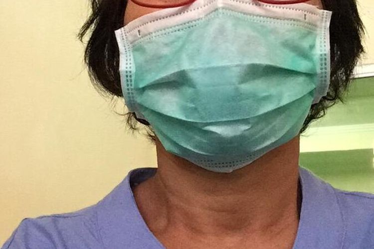 Christina, salah satu pasien positif Covid-19 asal Surabaya yang dinyatakan sembuh dan negatif corona