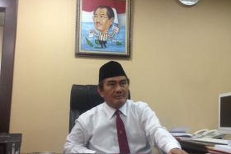 Ketua Dewan Kehormatan Penyelenggara Pemilu Jimly Asshiddiqie, di kantor DKPP, Lantai 5 Gedung Bawaslu, Jakarta Pusat, Selasa (15/7/2014).