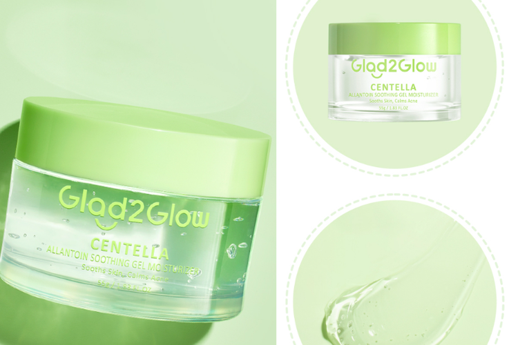 Glad2Glow Centella Soothing Moisturizer Gel, moisturizer murah untuk kulit berminyak
