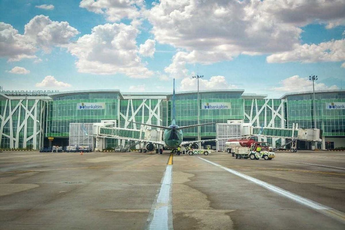 Bandara Sultan Aji Muhammad Sulaiman Sepinggan Balikpapan, Kaltim. Kenaikan airport tax diharapkan membuat waktu layanan pengambilan bagasi lebih cepat.