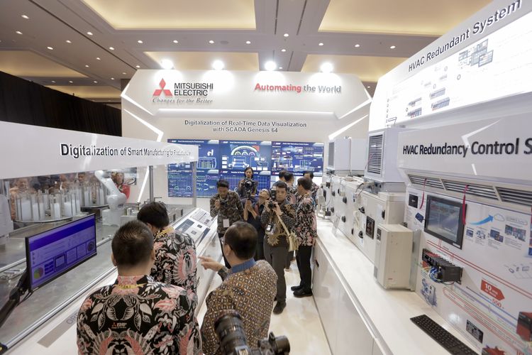 Mitsubishi Electric Indonesia menampilkan solusi dengan teknologi terbaru yang mendukung Industry 4.0 dalam acara Indonesia 4.0 Conference and Expo.