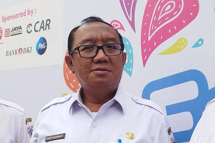 Kepala Dinas Lingkungan Hidup DKI Jakarta, Asep Kuswanto di Festival Ekonomi Sirkular, Rabu (26/7/2023).