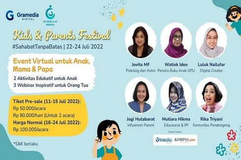 Peringati Hari Anak Nasional, Gramedia Digital dan Komunitas IPI Gelar Festival untuk Orangtua dan Anak