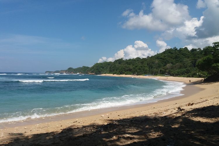 Pantai Ngliyep di Kabupaten Malang, Jawa Timur.